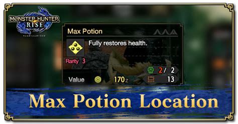 monster hunter max potion.